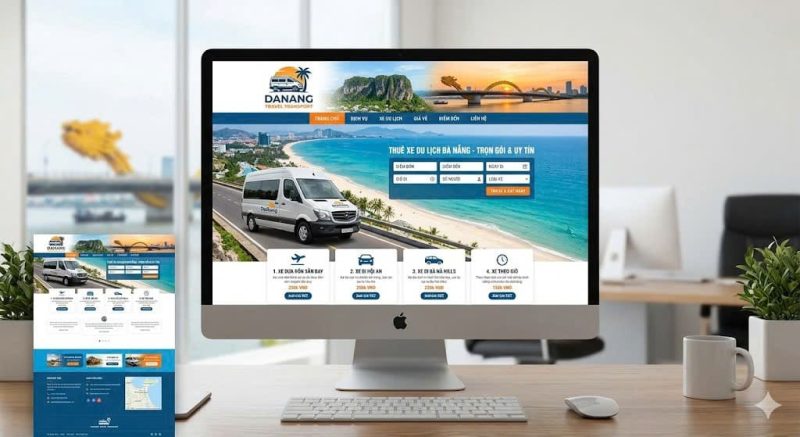 Thiết Kế Website Dịch Vụ Vận Chuyển Du Lịch