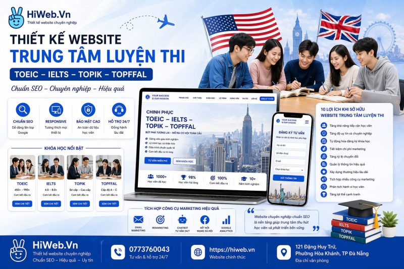 Thiết Kế Website Vĩnh Phúc Chuẩn SEO, Uy Tín Khám Phá Sức Mạnh Của Website Với HiWeb.vn
